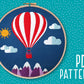 Hot Air Balloon Embroidery PDF Pattern -  - ohsewbootiful