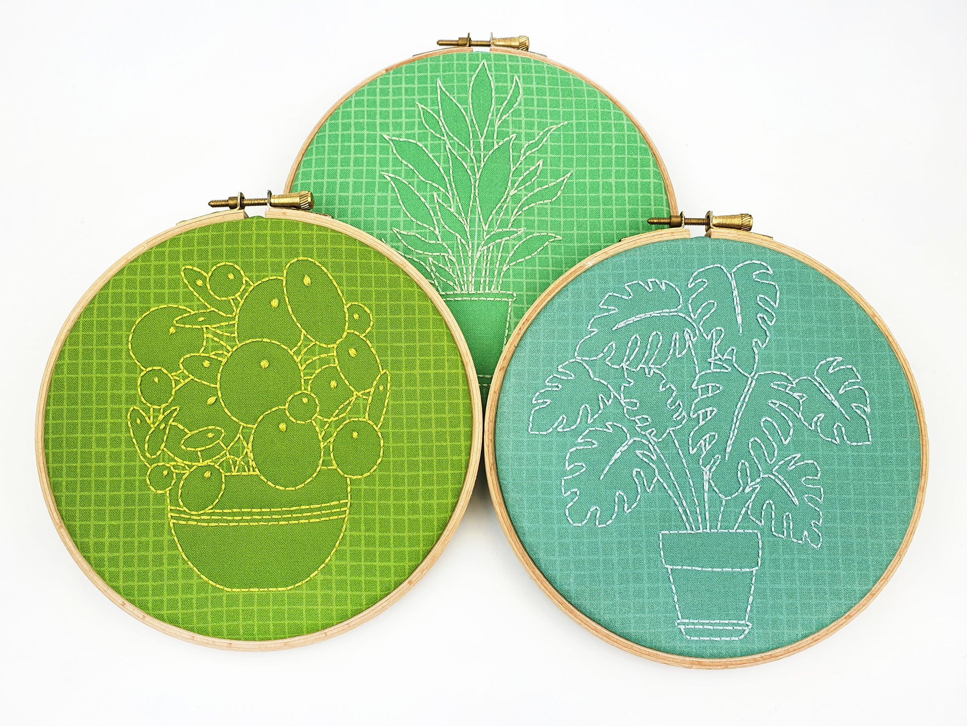 Chinese Money Plant Embroidery Kit - Embroidery Kits - ohsewbootiful