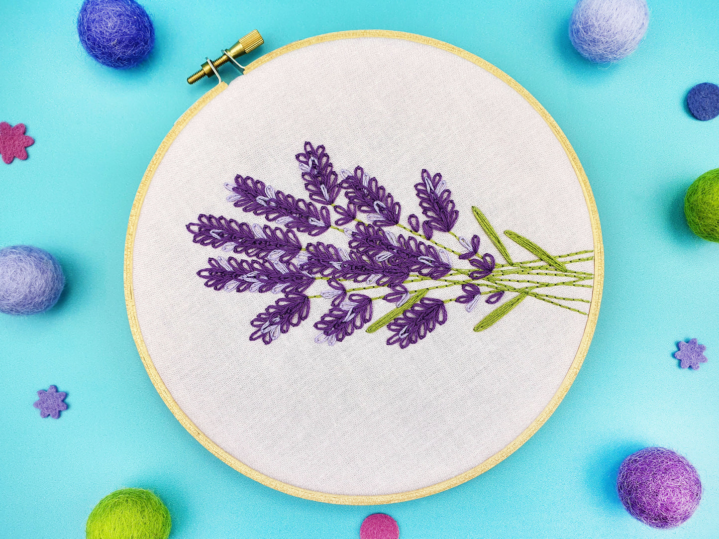 Lavender Embroidery Fabric Pattern Pack - Fabric Packs - ohsewbootiful