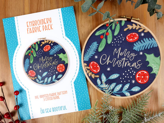 Merry Christmas Fabric Pattern Pack - Fabric Packs - ohsewbootiful