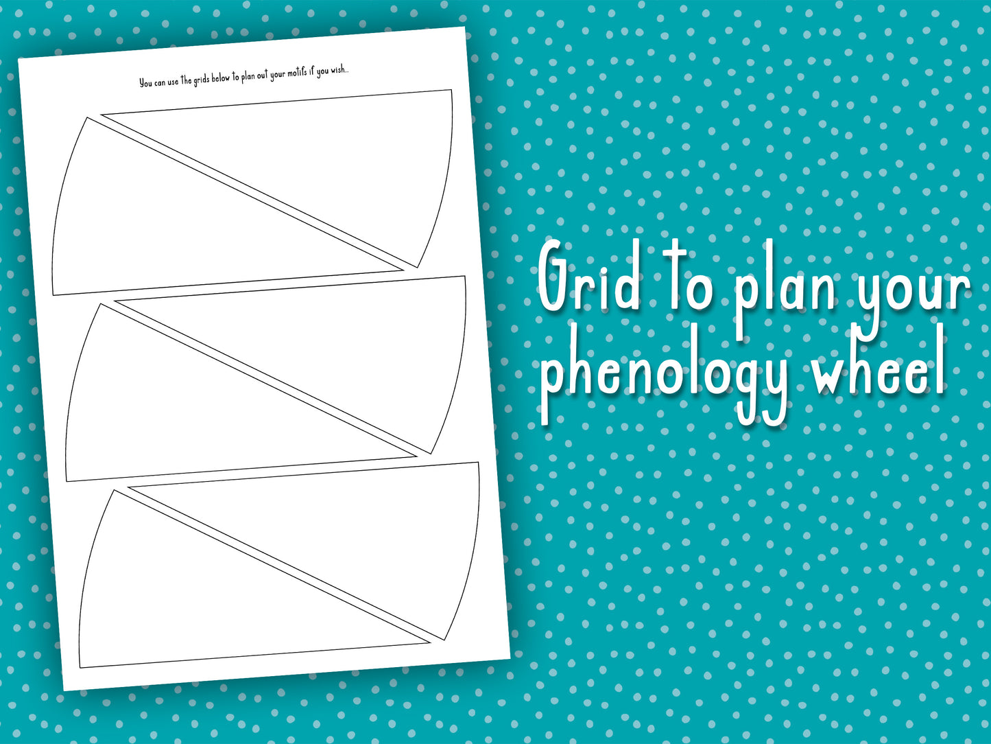 Phenology Wheel Motifs and Grid Template PDF Pattern -  - ohsewbootiful