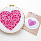 Geometric Pink + Red Heart Fabric Pattern Pack - Fabric Packs - ohsewbootiful
