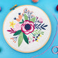 Poppy Floral Bouquet Embroidery Kit - Embroidery Kits - ohsewbootiful