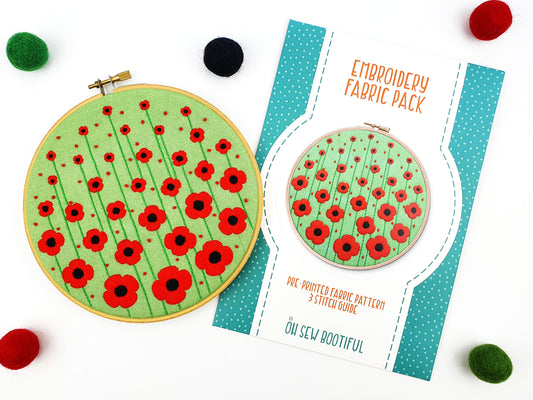Poppy Fields Fabric Pattern Pack - Fabric Packs - ohsewbootiful