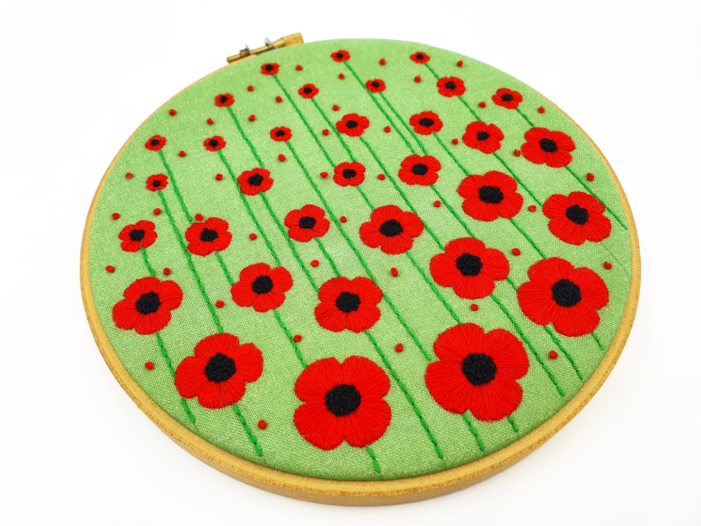 Poppy Field Embroidery PDF Pattern -  - ohsewbootiful