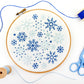 Snowflakes Embroidery Kit, Christmas Craft Kit - Embroidery Kits - ohsewbootiful