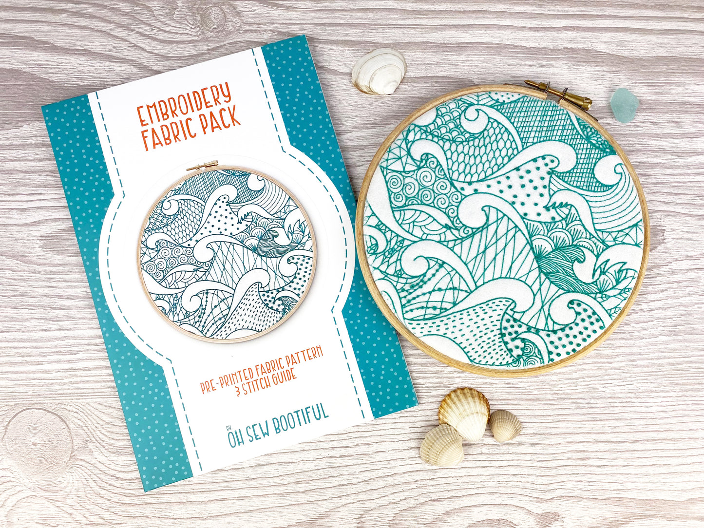 Stormy Seas Embroidery Fabric Pack - Fabric Packs - ohsewbootiful