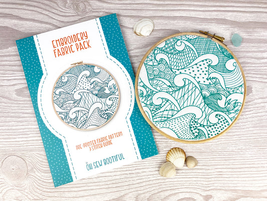 Stormy Seas Embroidery Fabric Pack - Fabric Packs - ohsewbootiful