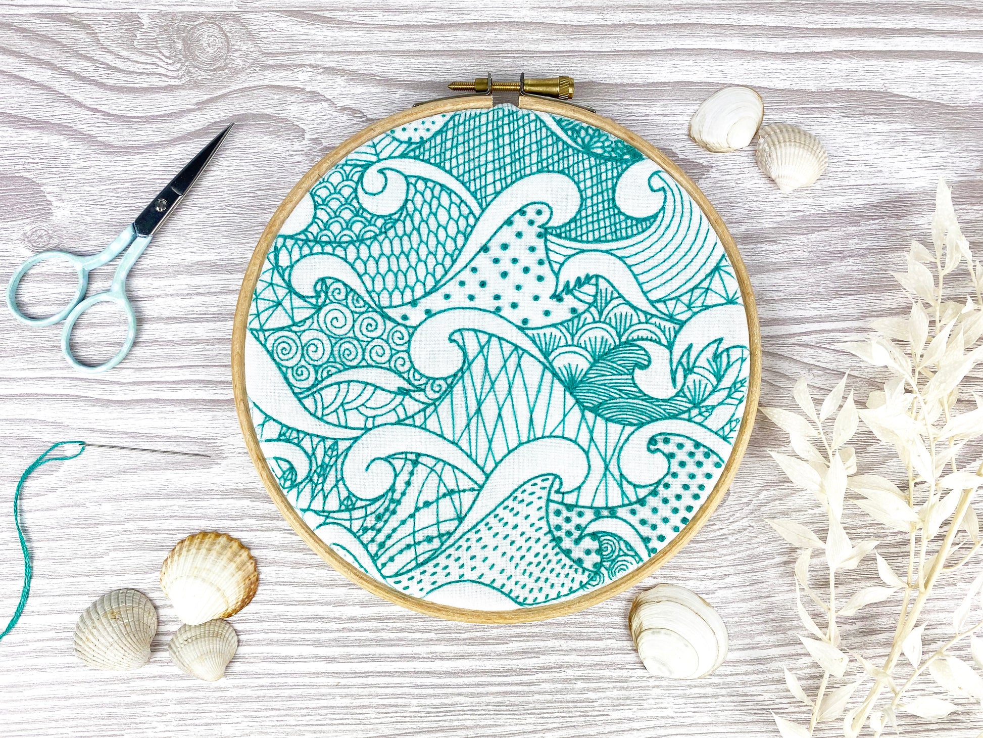 Stormy Seas Embroidery Fabric Pack - Fabric Packs - ohsewbootiful