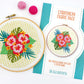 Hibiscus Embroidery Pattern, Summer Embroidery Project, Pattern Printed on Fabric - Fabric Packs - ohsewbootiful
