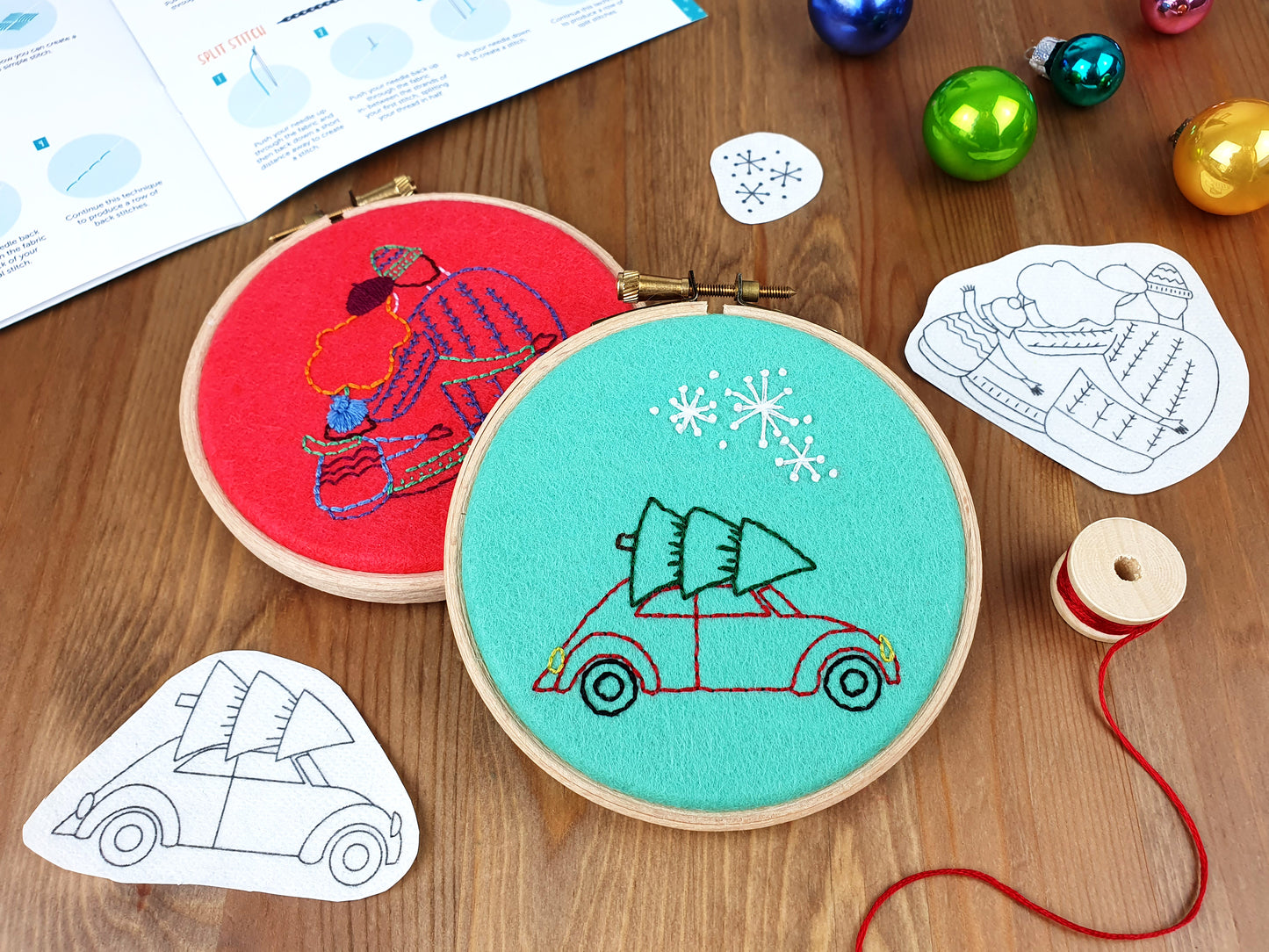 Winter Wonderland Stick and Stitch Embroidery Patterns -  - ohsewbootiful