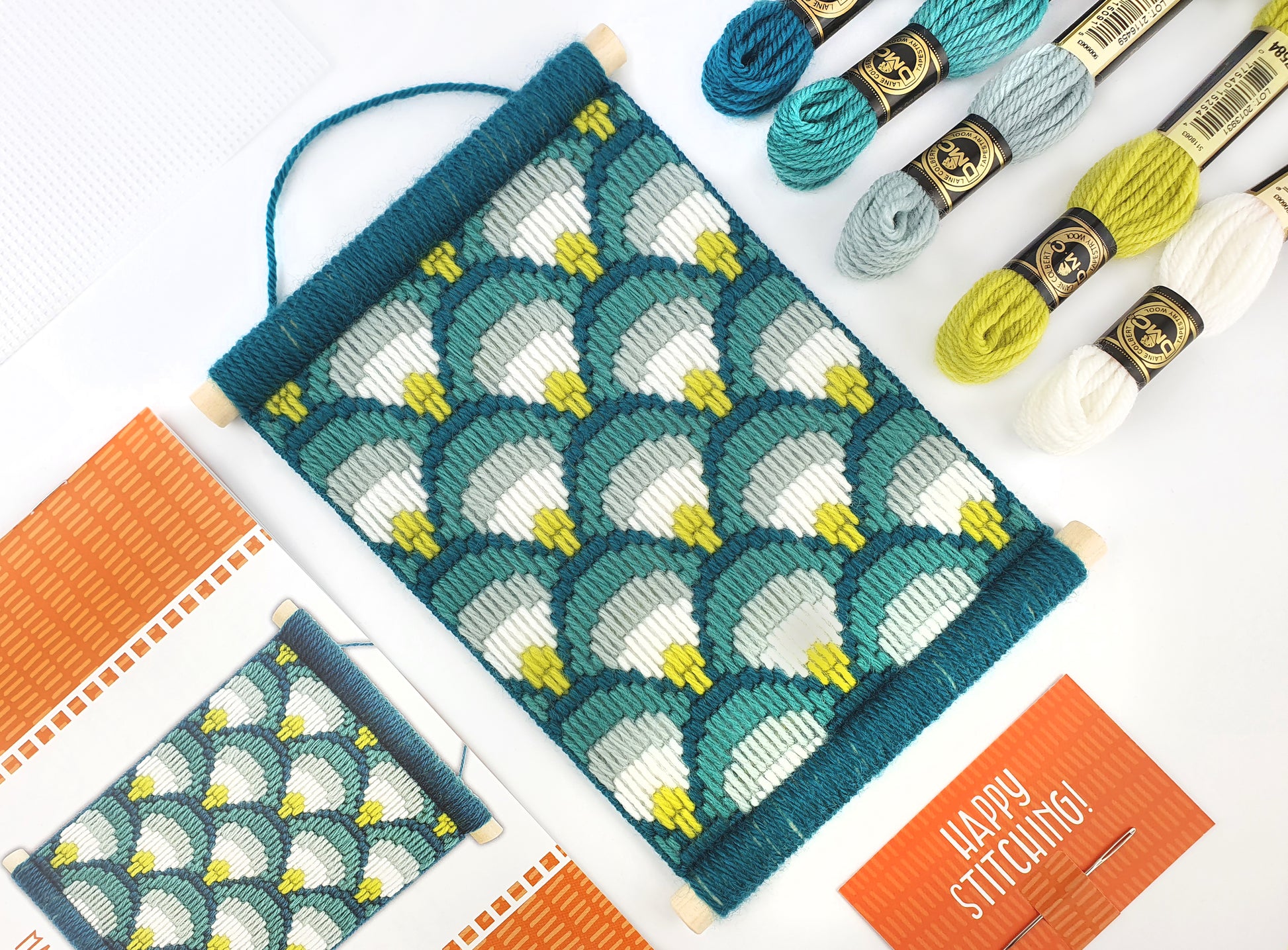 Bargello Tapestry Kit - Making Waves Wall Hanging Kit - Bargello Kit - ohsewbootiful