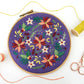 Winter Flowers Embroidery Kit, Christmas Craft Kit - Embroidery Kits - ohsewbootiful