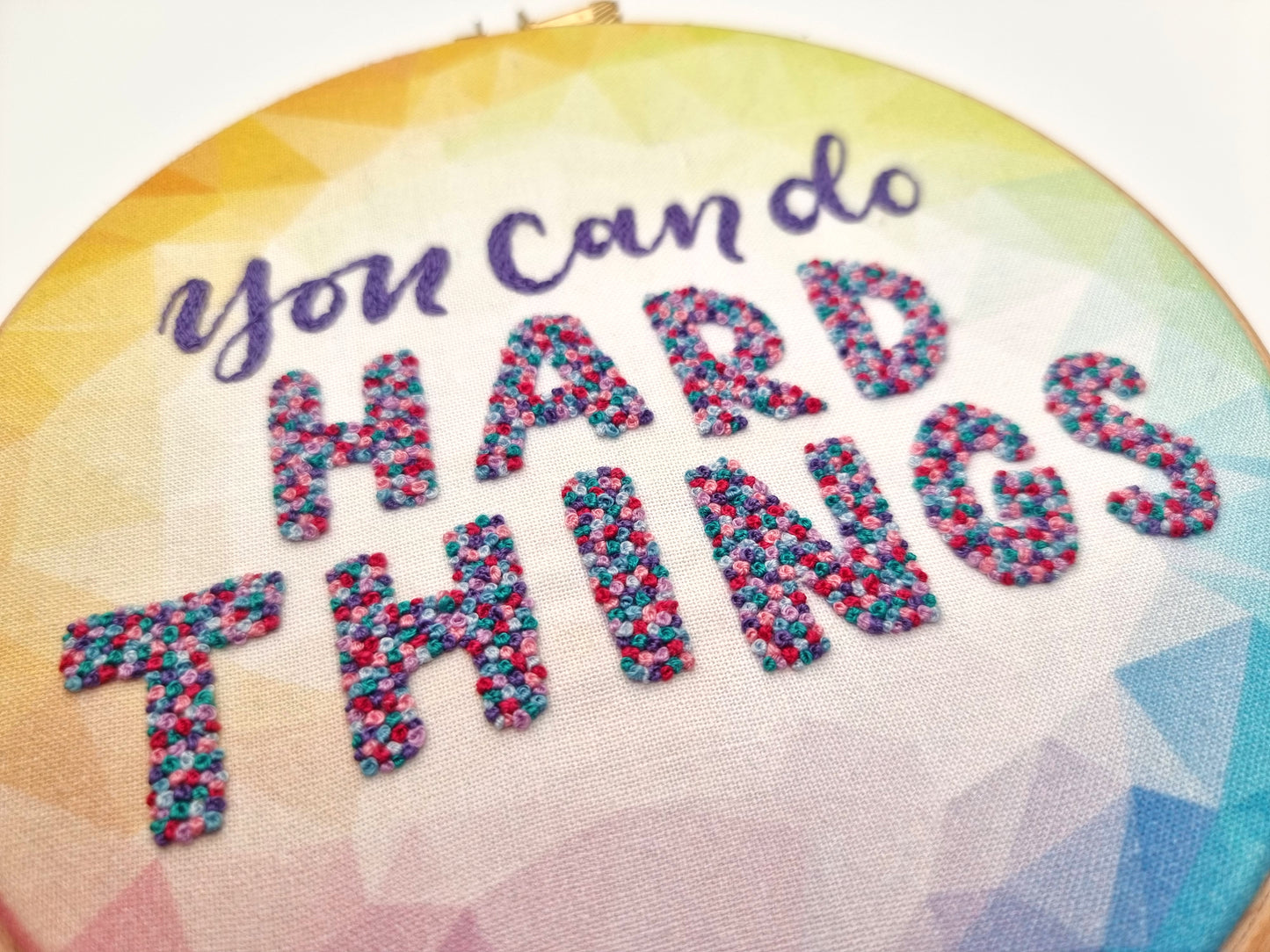 You Can Do Hard Things Embroidery Fabric Pack - Fabric Packs - ohsewbootiful