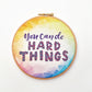 You Can Do Hard Things Embroidery Fabric Pack - Fabric Packs - ohsewbootiful