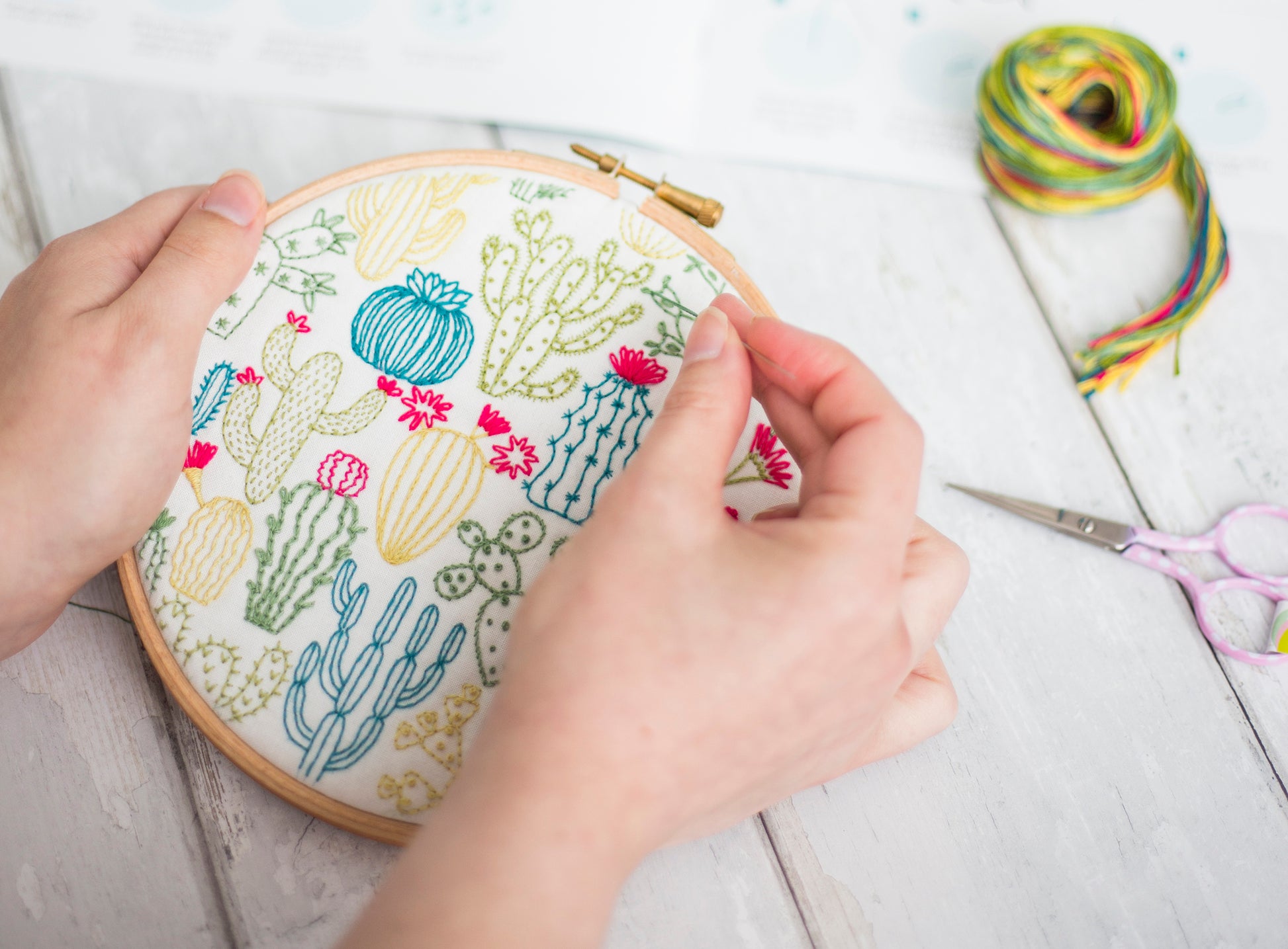 Cactus Embroidery Kit - Embroidery Kits - ohsewbootiful