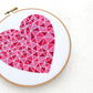 Geometric Pink + Red Heart Fabric Pattern Pack - Fabric Packs - ohsewbootiful