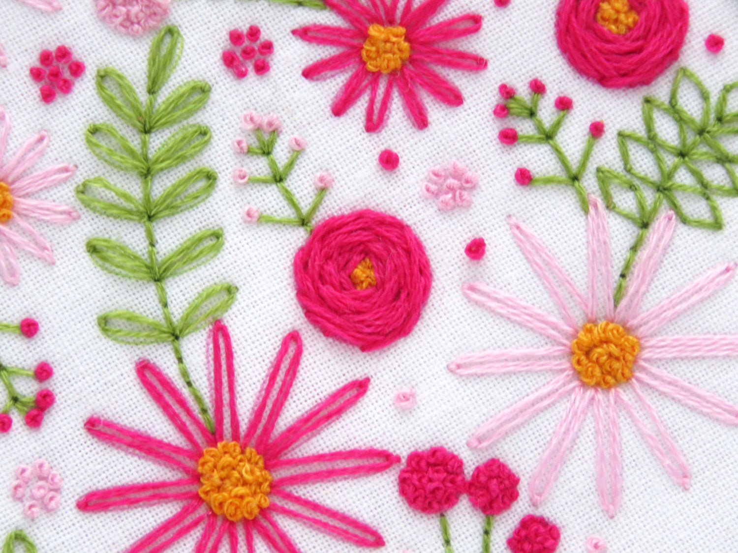 Bloom Anyway Floral Heart Embroidery Kit – Emily June