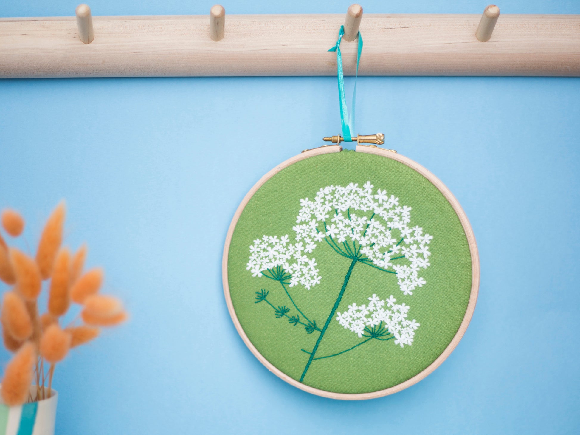 Queen Anne Lace Embroidery PDF Pattern -  - ohsewbootiful