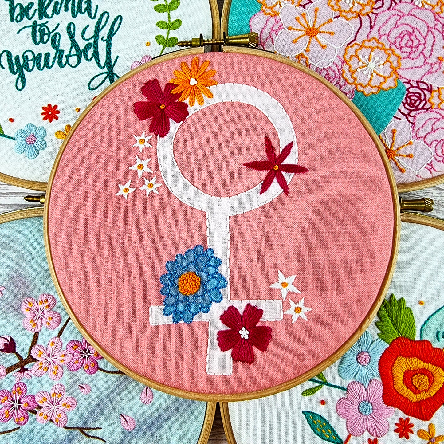 Floral Venus Embroidery Kit - Embroidery Kits - ohsewbootiful